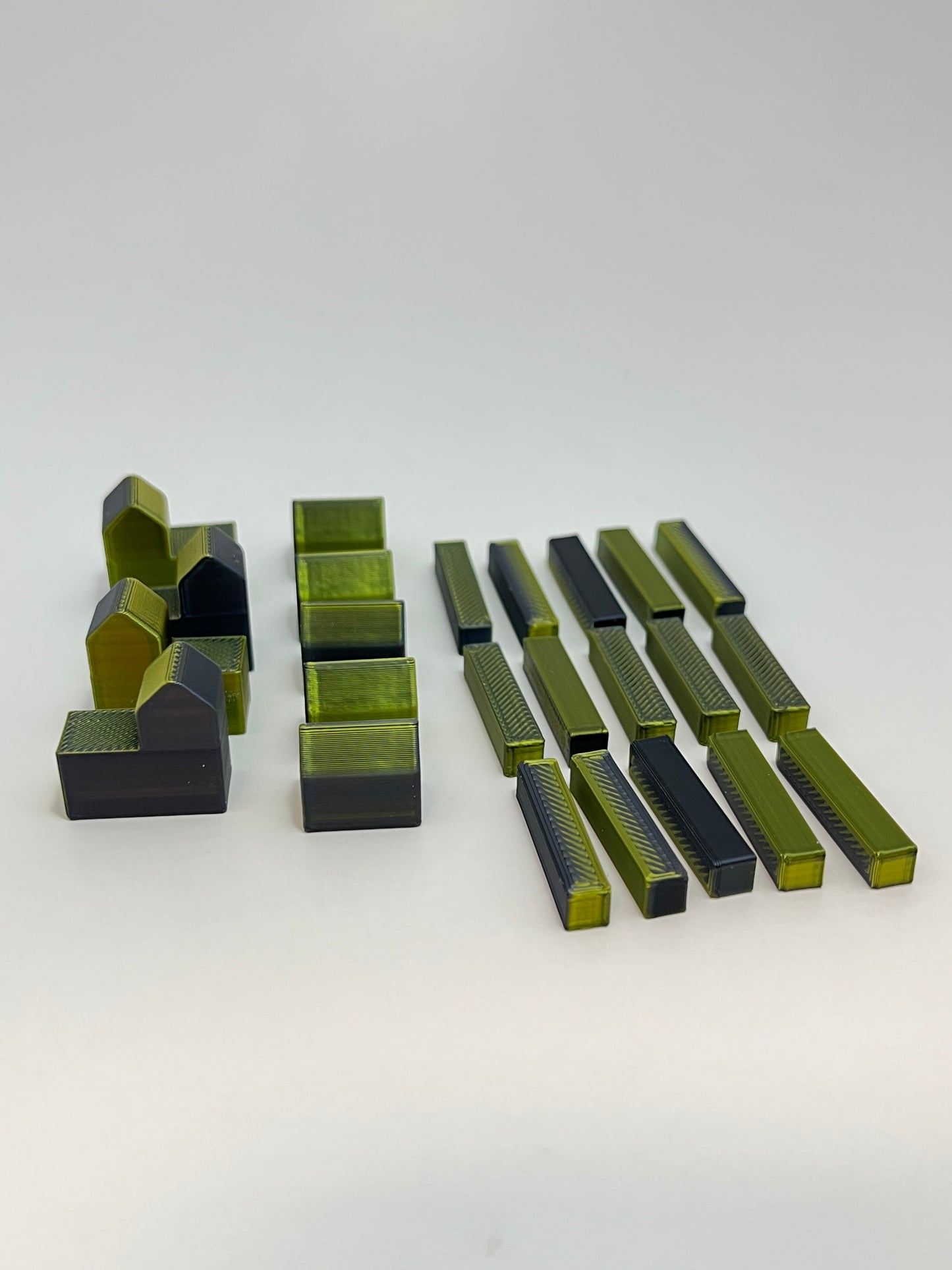 3D Printed Settlers of Catan Replacement Road, Settlement, and City Pieces - Customizable Game - Board Game - Replacement Parts