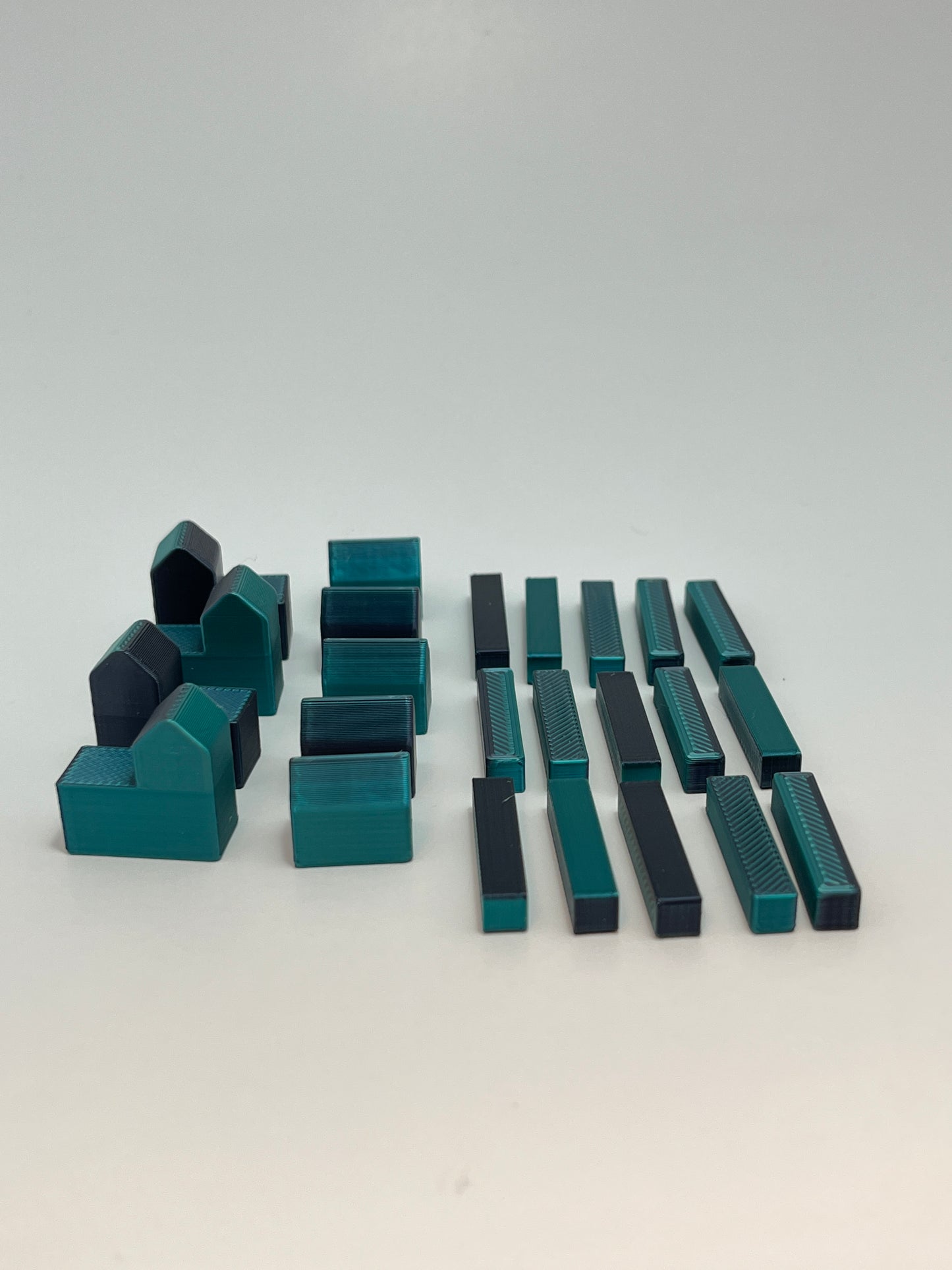 3D Printed Settlers of Catan Replacement Road, Settlement, and City Pieces - Customizable Game - Board Game - Replacement Parts