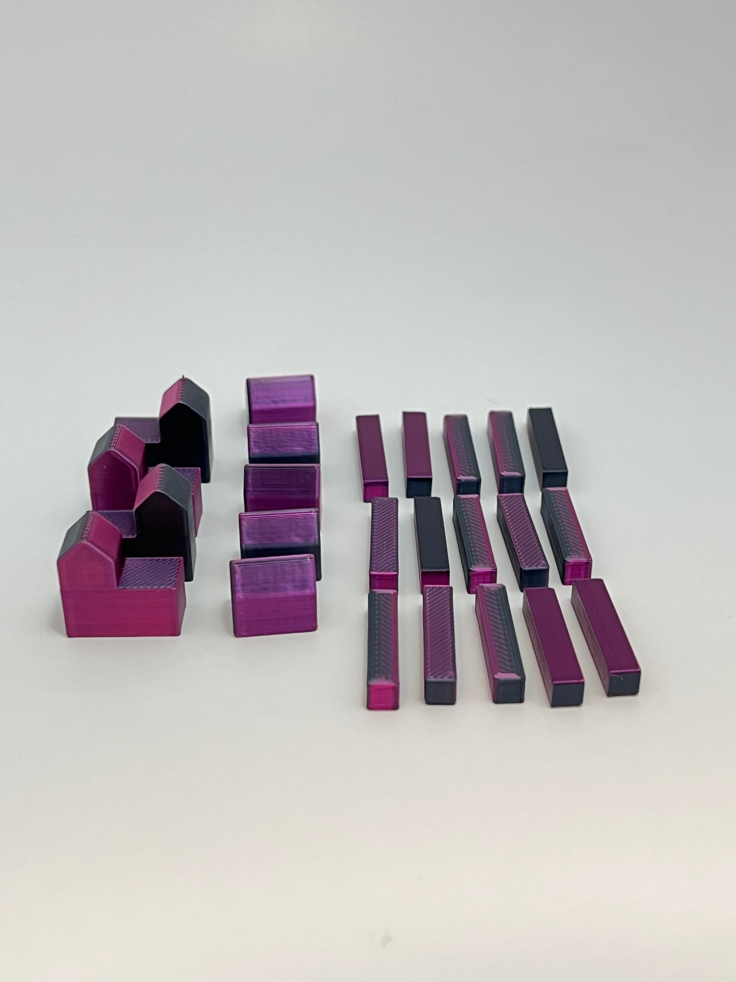 3D Printed Settlers of Catan Replacement Road, Settlement, and City Pieces - Customizable Game - Board Game - Replacement Parts