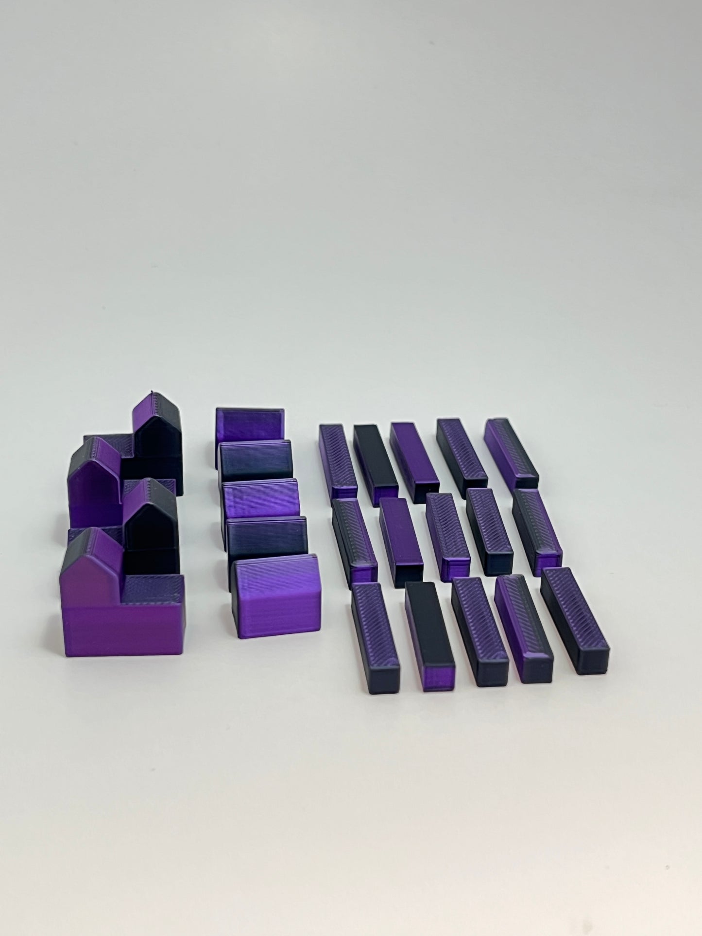 3D Printed Settlers of Catan Replacement Road, Settlement, and City Pieces - Customizable Game - Board Game - Replacement Parts