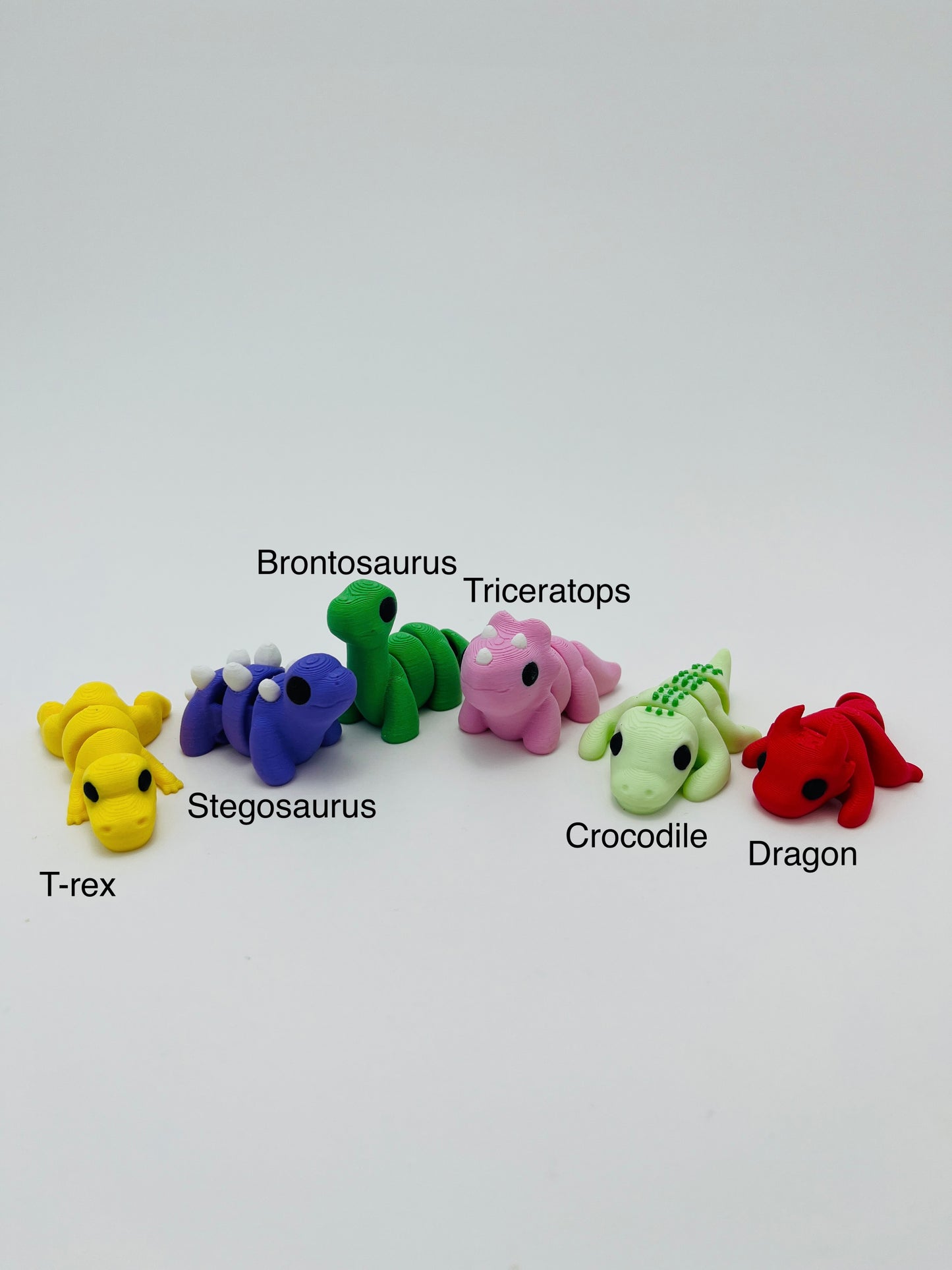 Keychain 3D Printed Articulated Mini Creatures - Fidget Animal - Baby Animals