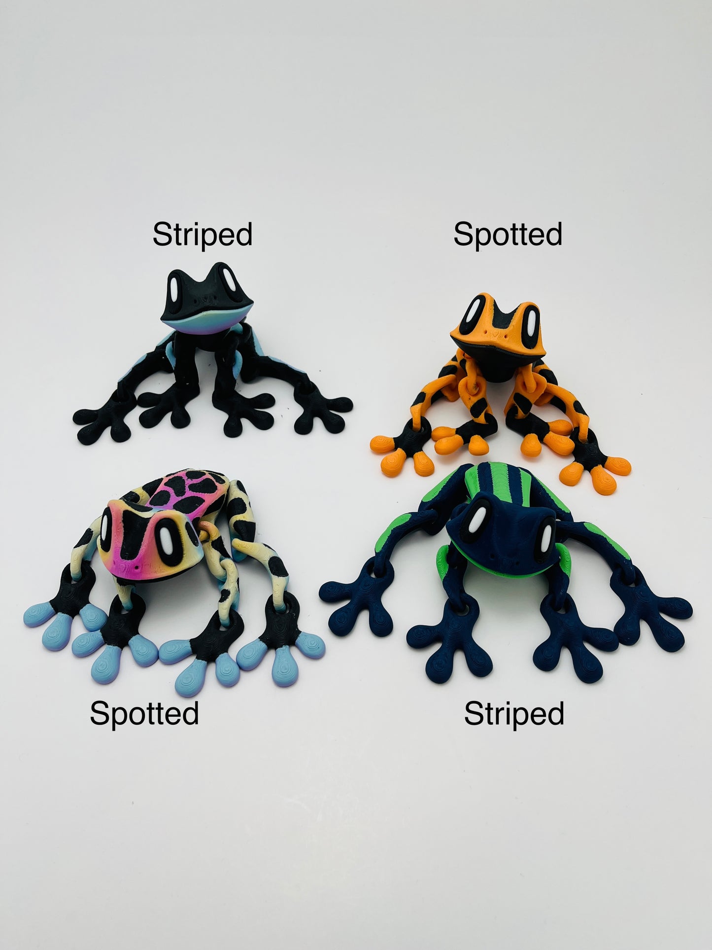 Customizable 3D Printed Frog with Magnetic Feet - Custom Colors - Hanging Frog - Mini Frog