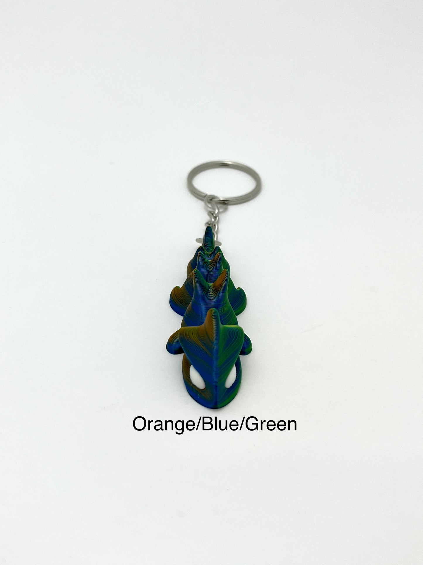 Metallic Dragon Keychain - 3D Printed Dragon - Miniature Dragon Gift