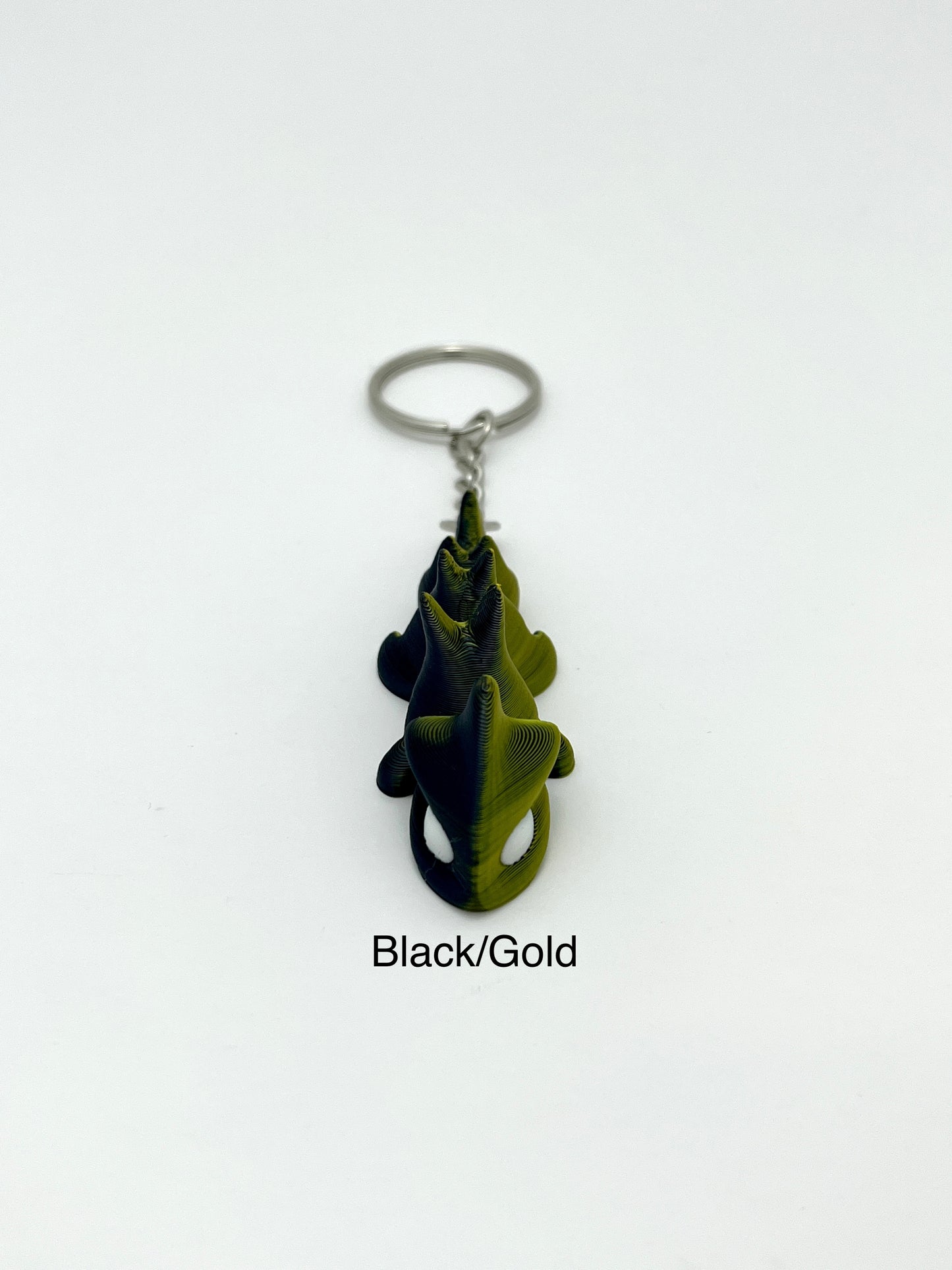 Metallic Dragon Keychain - 3D Printed Dragon - Miniature Dragon Gift