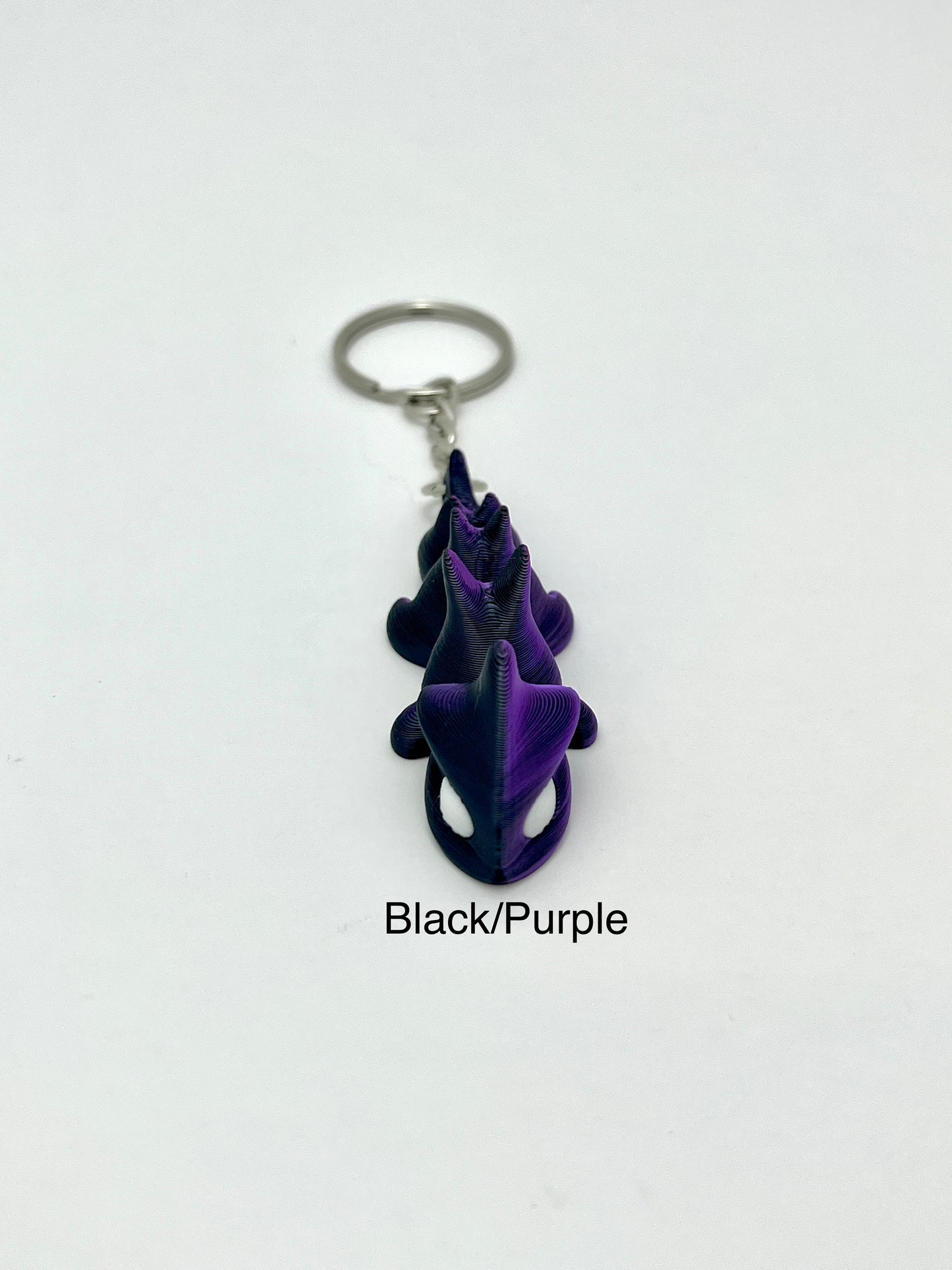 Metallic Dragon Keychain - 3D Printed Dragon - Miniature Dragon Gift