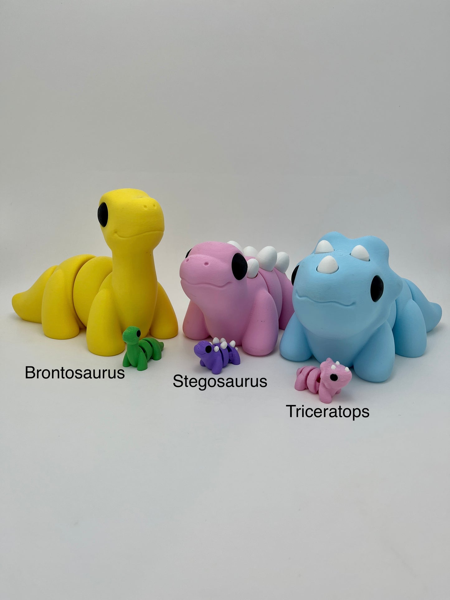 Large Articulated Fidget Dino - Fidget Creature - Fun Colors - Rainbow Animal