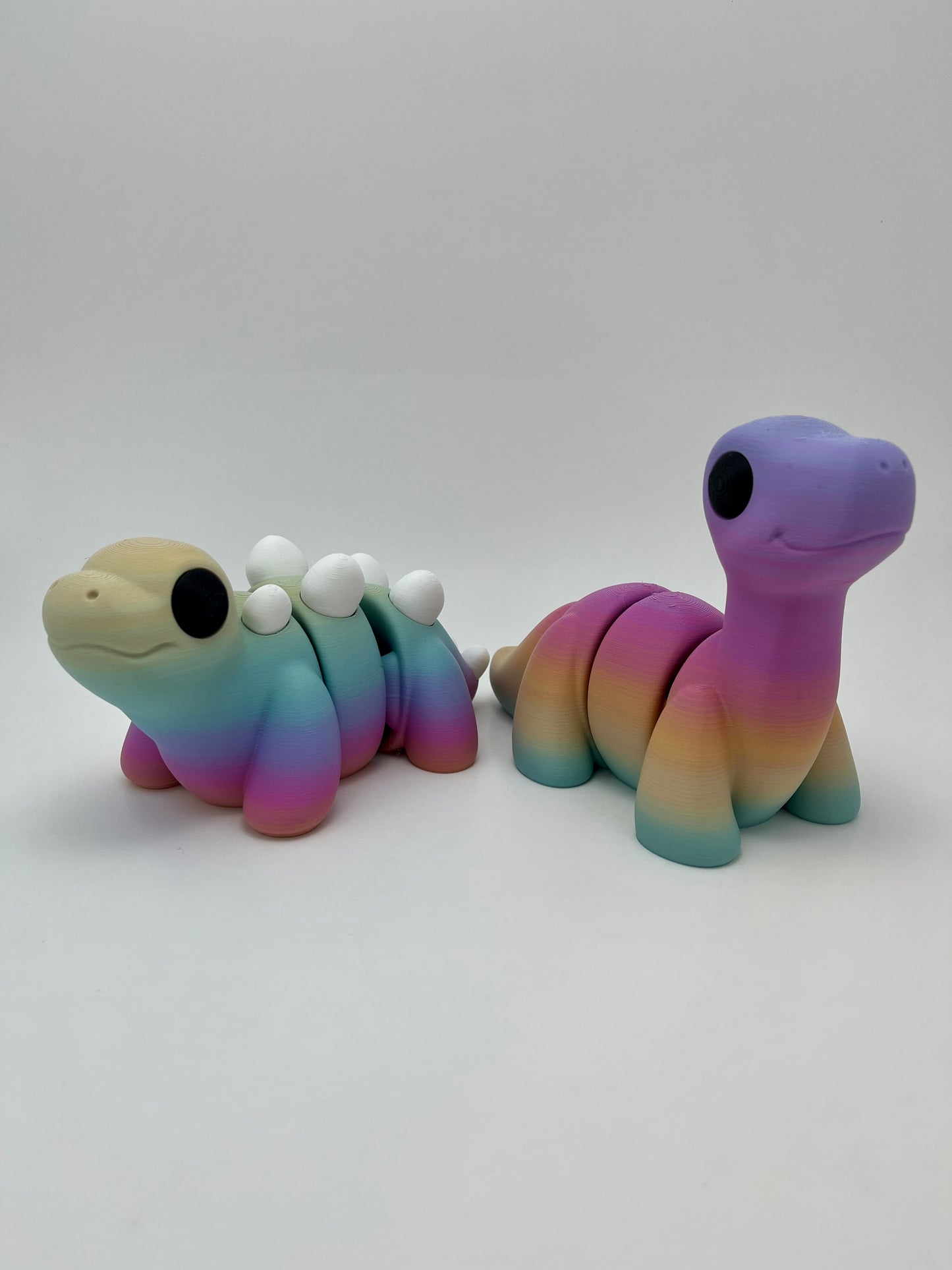 Large Articulated Fidget Dino - Fidget Creature - Fun Colors - Rainbow Animal