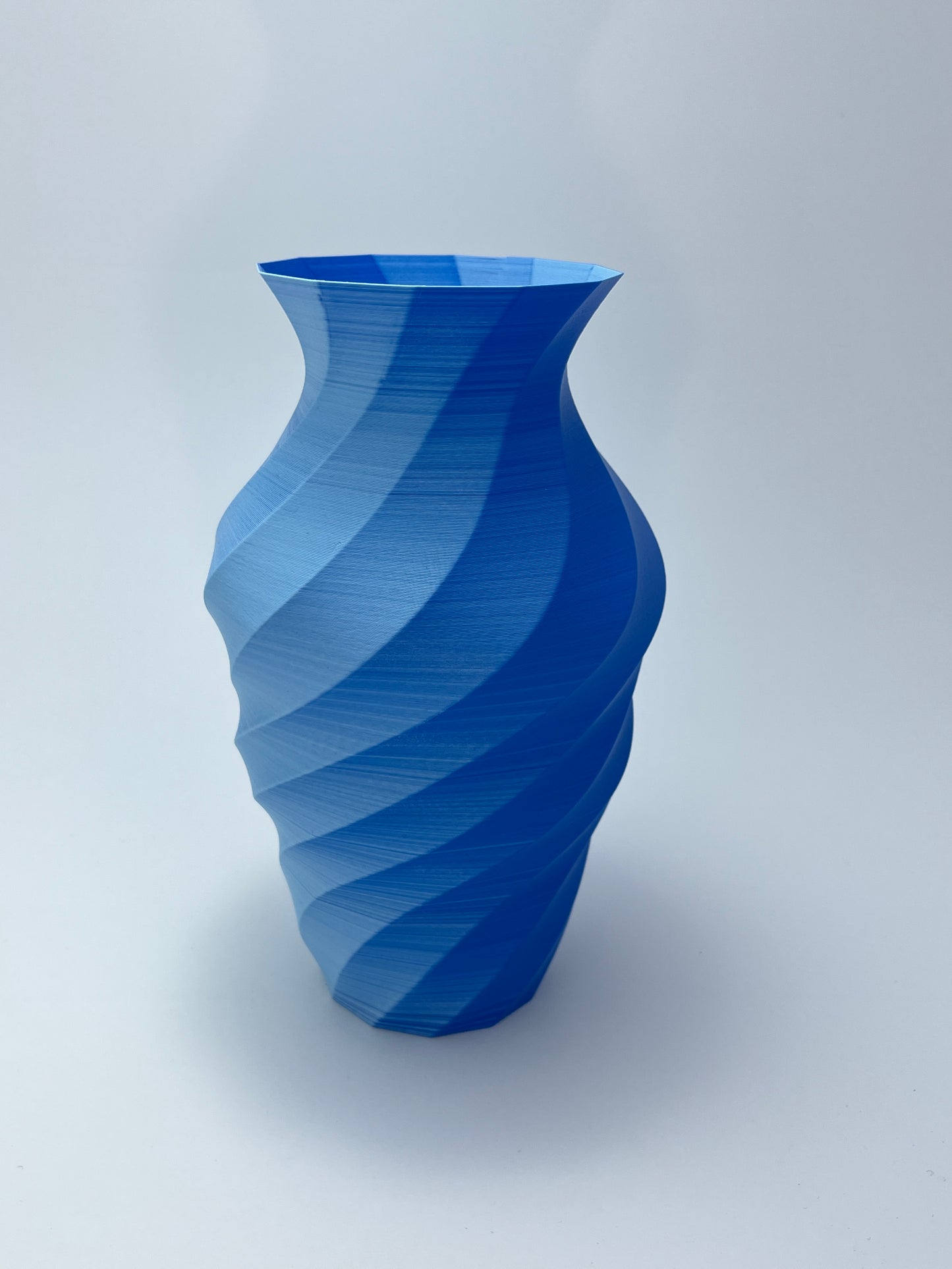 Unique and Elegant 3D Printed Twisted Vase - Handcrafted Art Piece for Home Decor