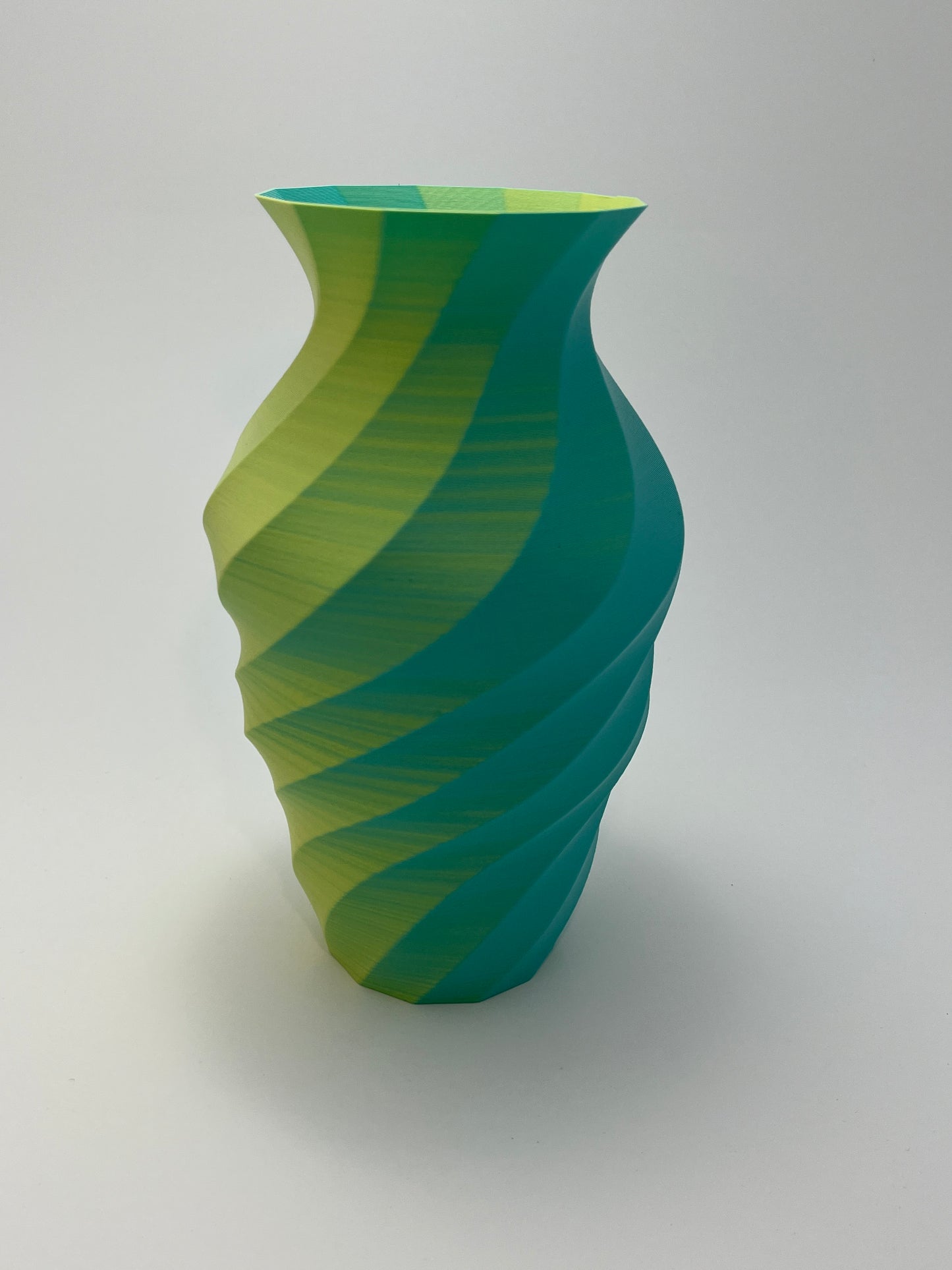 Unique and Elegant 3D Printed Twisted Vase - Handcrafted Art Piece for Home Decor