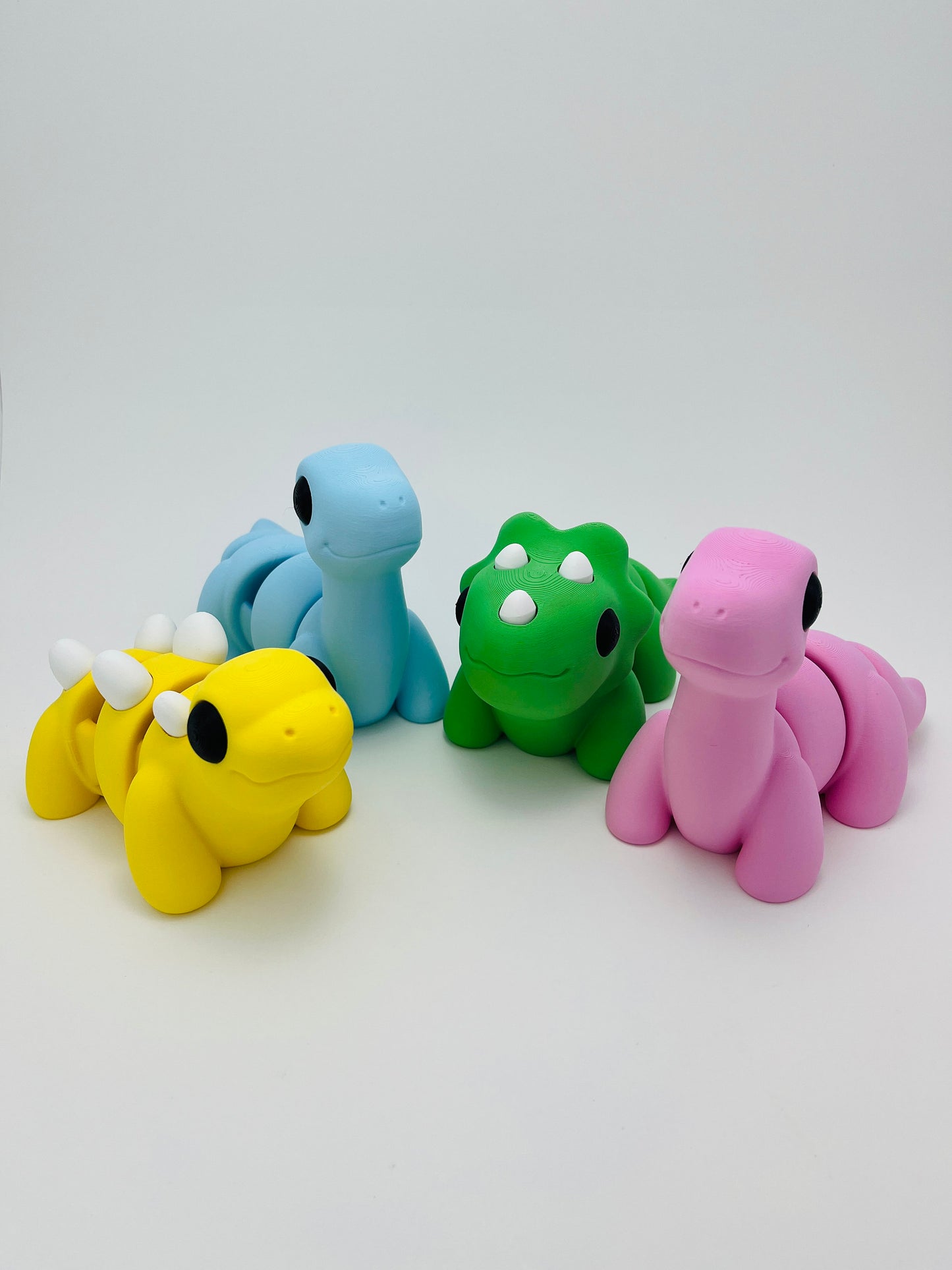 Large Articulated Fidget Dino - Fidget Creature - Fun Colors - Rainbow Animal
